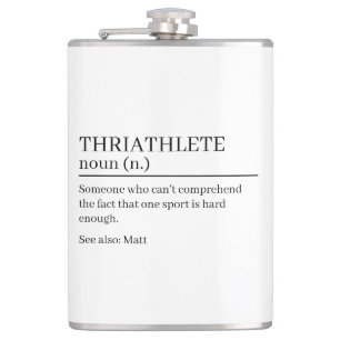 Flasques Cadeau de définition de triathlète, définition de