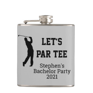 Flasques Cadeau de Fête de Bachelor Personnalisé Let's Par