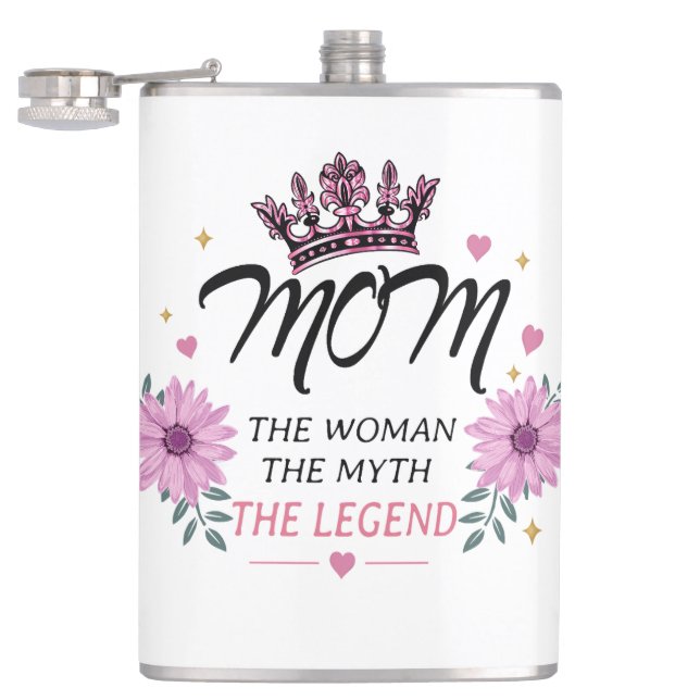 Flasques Cadeau de fête des mères La légende Maman (Ouvert)