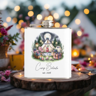 Flasques Cadeau de fête personnalisé pour la mariée de camp