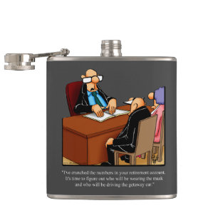 Flasques Cadeau de Humour de retraite amusant