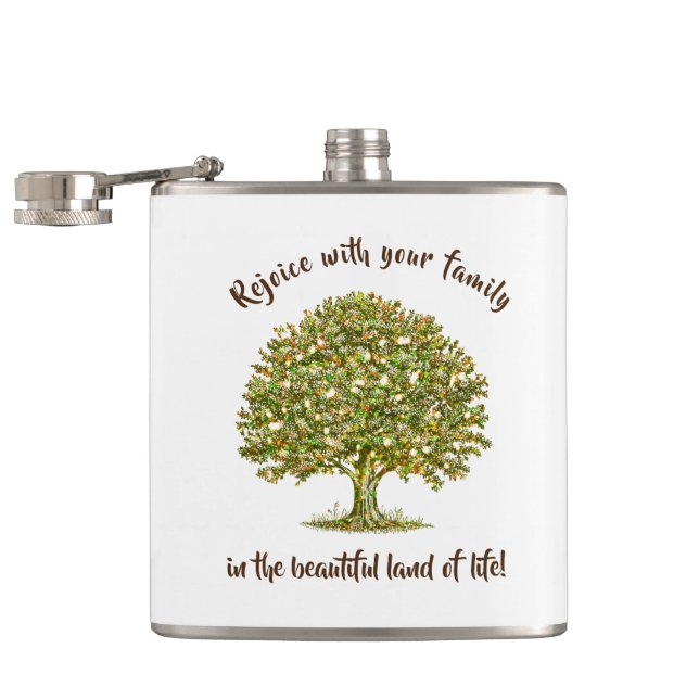 Flasques Cadeau de la fête des PÈRES arbre généalogique, ci (Ouvert)