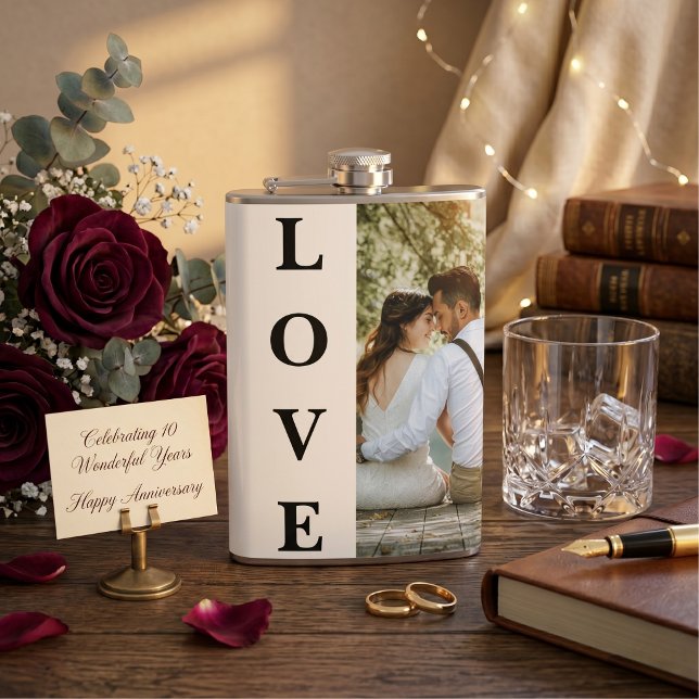 Flasques Cadeau de mariage et d'anniversaire de couple avec (Créateur téléchargé)