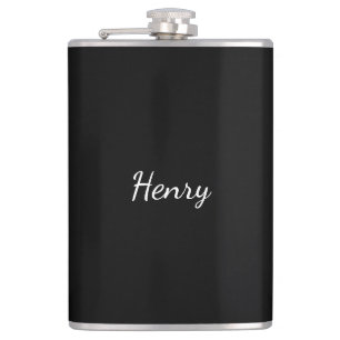 Flasques Cadeau personnalisé avec typographie du nom Henry
