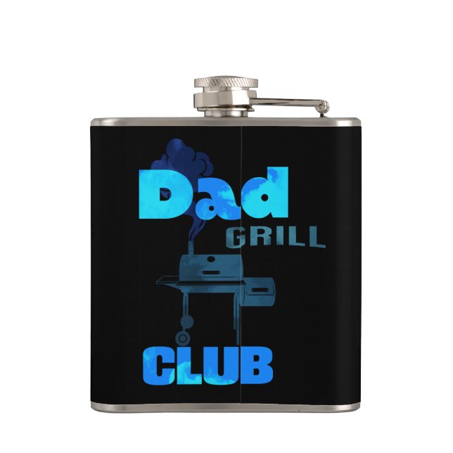 Flasques Cadeau Personnel Pour Griller Papa Vinyl Wrap (Dos)