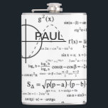 Flasques Cadeaux de physique personnalisés pour les physici<br><div class="desc">Vous n'êtes pas sûr de savoir ce qu'il vous faut pour le fan de physique de votre vie ? C'est une idée géniale avec un design cool de diagrammes et de formules de physique soignées avec un espace pour votre personnalisation. Ajoutez nom/initiales/monogrammes ou supprimez si vous le souhaitez ou cliquez...</div>
