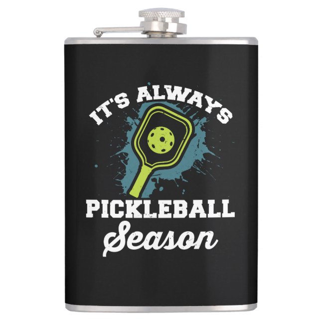 Flasques Cadeaux drôles de pickleball de pickleball (Devant)