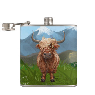 Flasques Cadeaux et accessoires de vache Highland