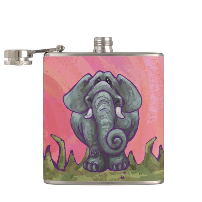 Flasques Cadeaux et Accessoires d'Éléphant (Ouvert)