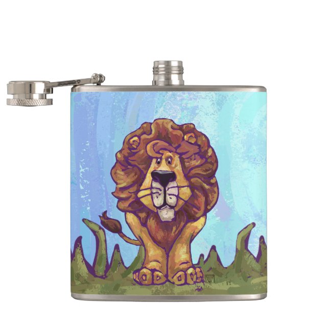 Flasques Cadeaux et accessoires Lion (Ouvert)
