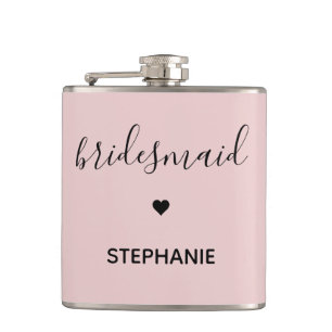 Flasques Cadeaux Personnalisés Minimalistes pour Demoiselle