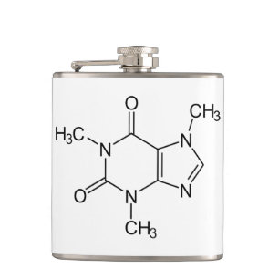 Flasques Caféine Molécule Chimie Café Atomes