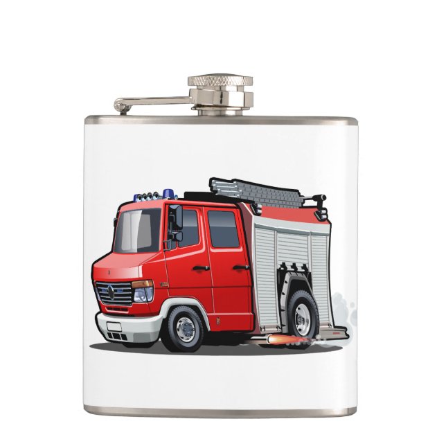 Flasques Camion-feu de dessin (Devant)