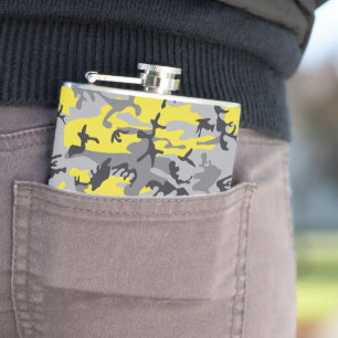 Flasques Camouflage jaune et gris, Militaire, Armée