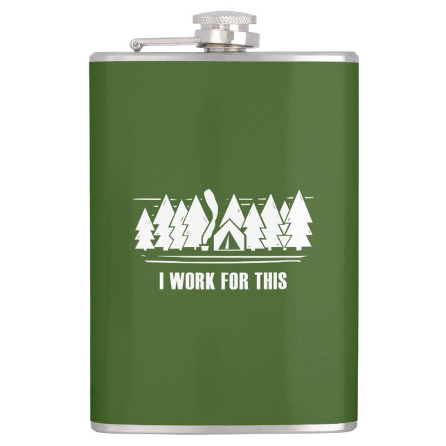 Flasques Camping, Je Travaille Pour Ça (Devant)