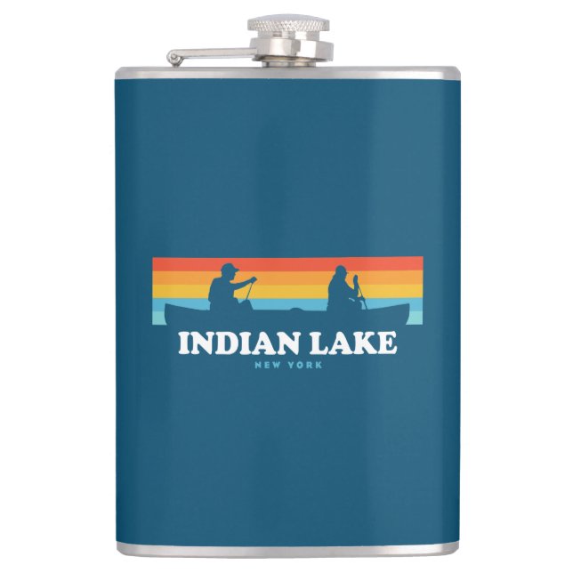 Flasques Canot Indian Lake New York (Devant)