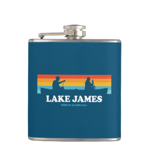 Flasques Canot sur le lac James en Caroline du Nord