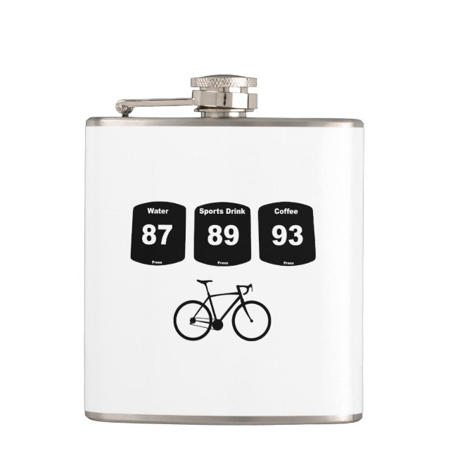Flasques Carburant à vélo : Eau, Boisson sportive, Café (Devant)