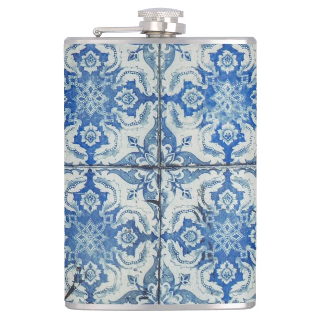 Flasques Carreaux portugais Vintages Motif - Azulejo (Devant)