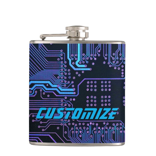Flasques Carte de circuit électronique bleu PCB personnalis (Devant)