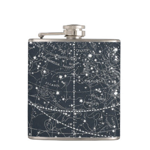 Flasques Carte de constellation vintage