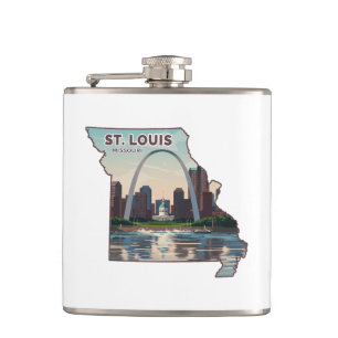 Flasques Carte Saint-Louis Missouri