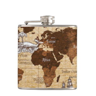 Flasques Carte vintage
