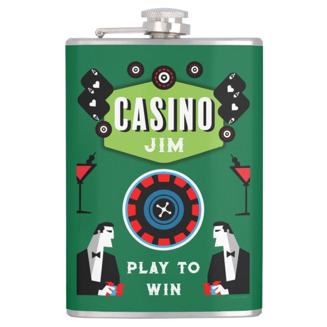 Flasques Casino Gambling Poker Roulette (Devant)