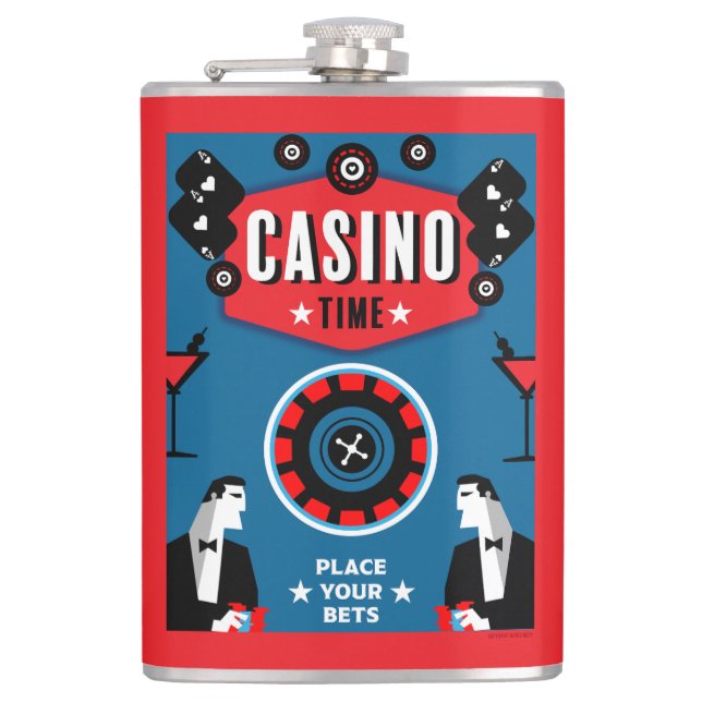 Flasques Casino Gambling Poker Roulette (Devant)