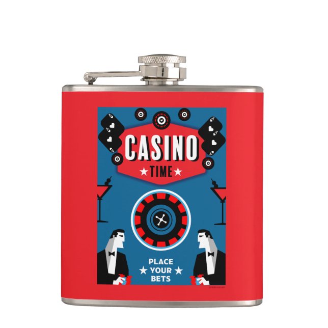 Flasques Casino Gambling Poker Roulette (Devant)