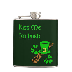 Flasques Casquette et Shamrock irlandais
