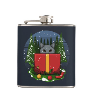 Flasques Cat Christmas Présent Adulte Stocker Stuffer
