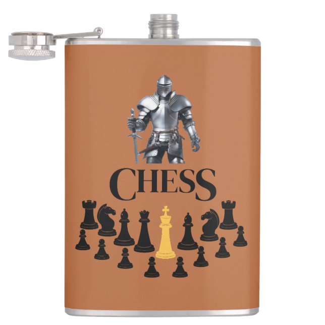 Flasques Cavalier d'échecs avec épée (Ouvert)