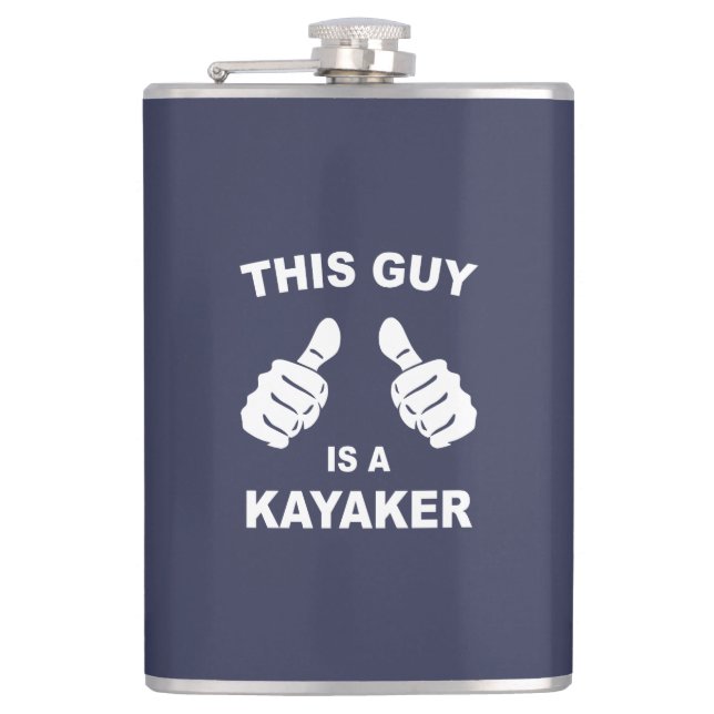 Flasques Ce Type Est Kayaker (Devant)