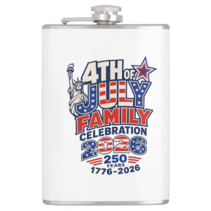 Flasques Célébration de la famille du 14 juillet 2026 250 a
