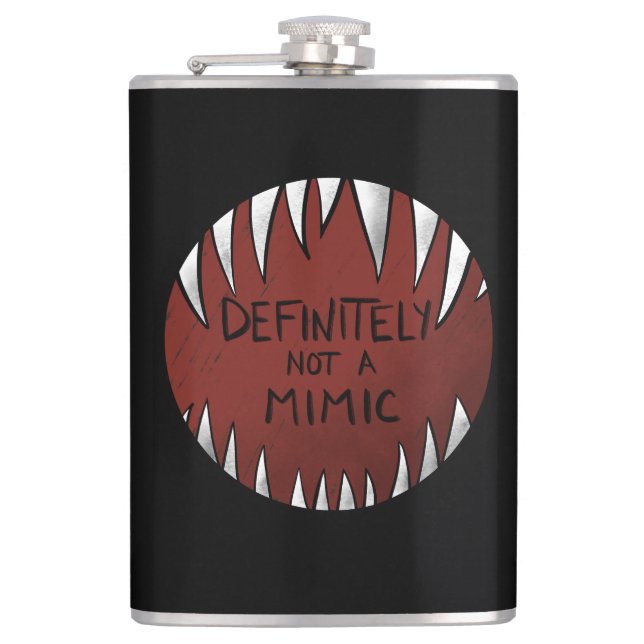 Flasques Certainement PAS un Mimic D&D Gaming Cadeaux (Devant)