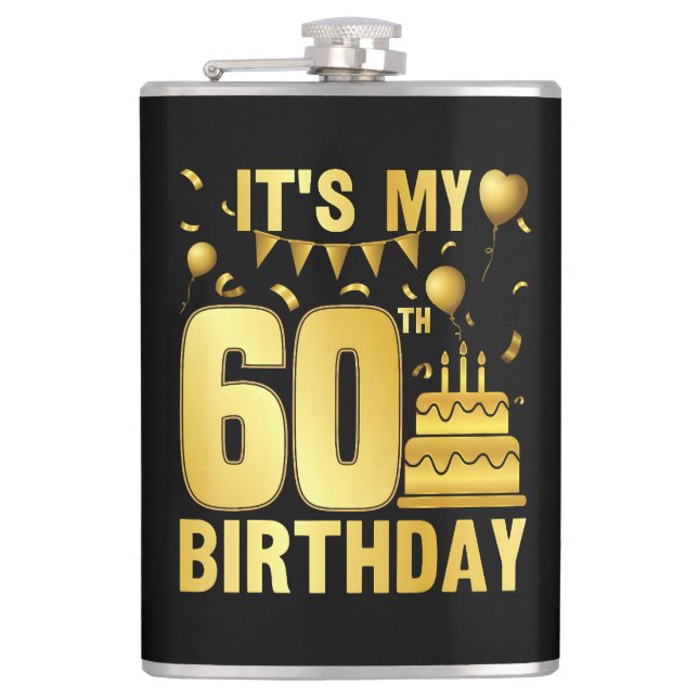 Flasques C'est ma 60e fête (Devant)
