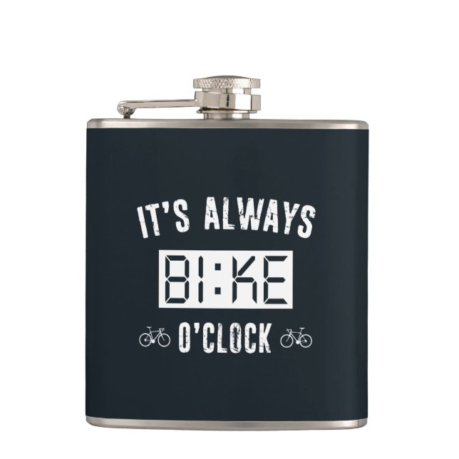 Flasques C'est toujours vélo O'Horloge (Devant)