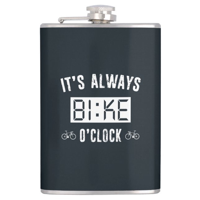 Flasques C'est toujours vélo O'Horloge (Devant)