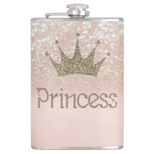 Flasques Charmant, Tiara, Princesse, Bokeh scintillant