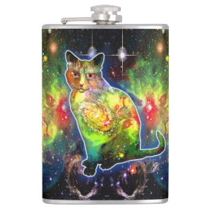 Flasques Chat Cosmique Omicron