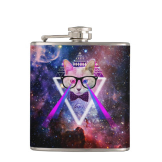 Flasques Chat de galaxie de hippie