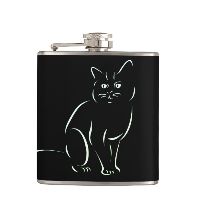 Flasques Chat Kitty Blanc (Devant)