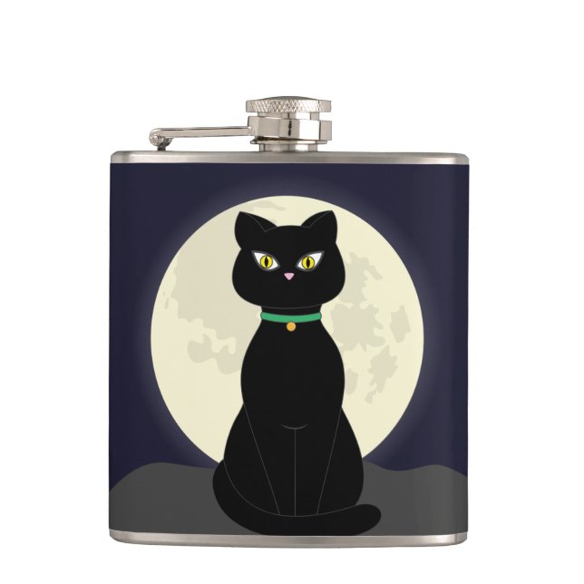 FLASQUES CHAT NOIR FLASKS DE LUMIÈRE (Devant)