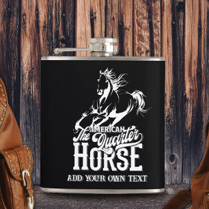 Flasques Cheval de quart américain Cowboy sauvage ouest oue