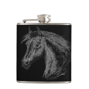 Flasques Cheval : Noir