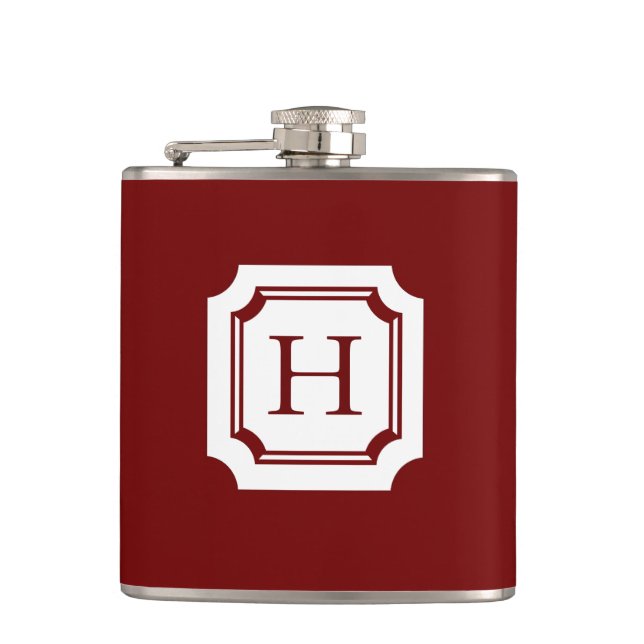 FLASQUES CHIC FLASK_18 RED AVEC MONOGRAM CLASSIQUE (Devant)