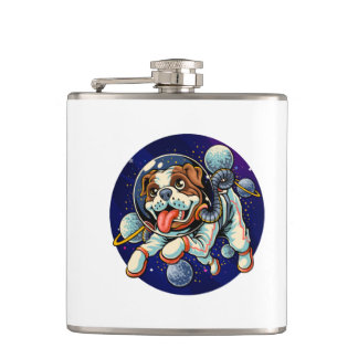 Flasques Chien astronaute, chien spatial
