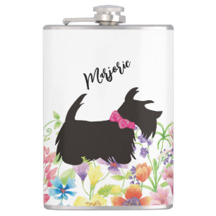 Flasques Chien écossais personnalisé Flask, chien écossais