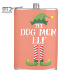 Flasques Chien Maman Elf Correspondance Famille Groupe Noël